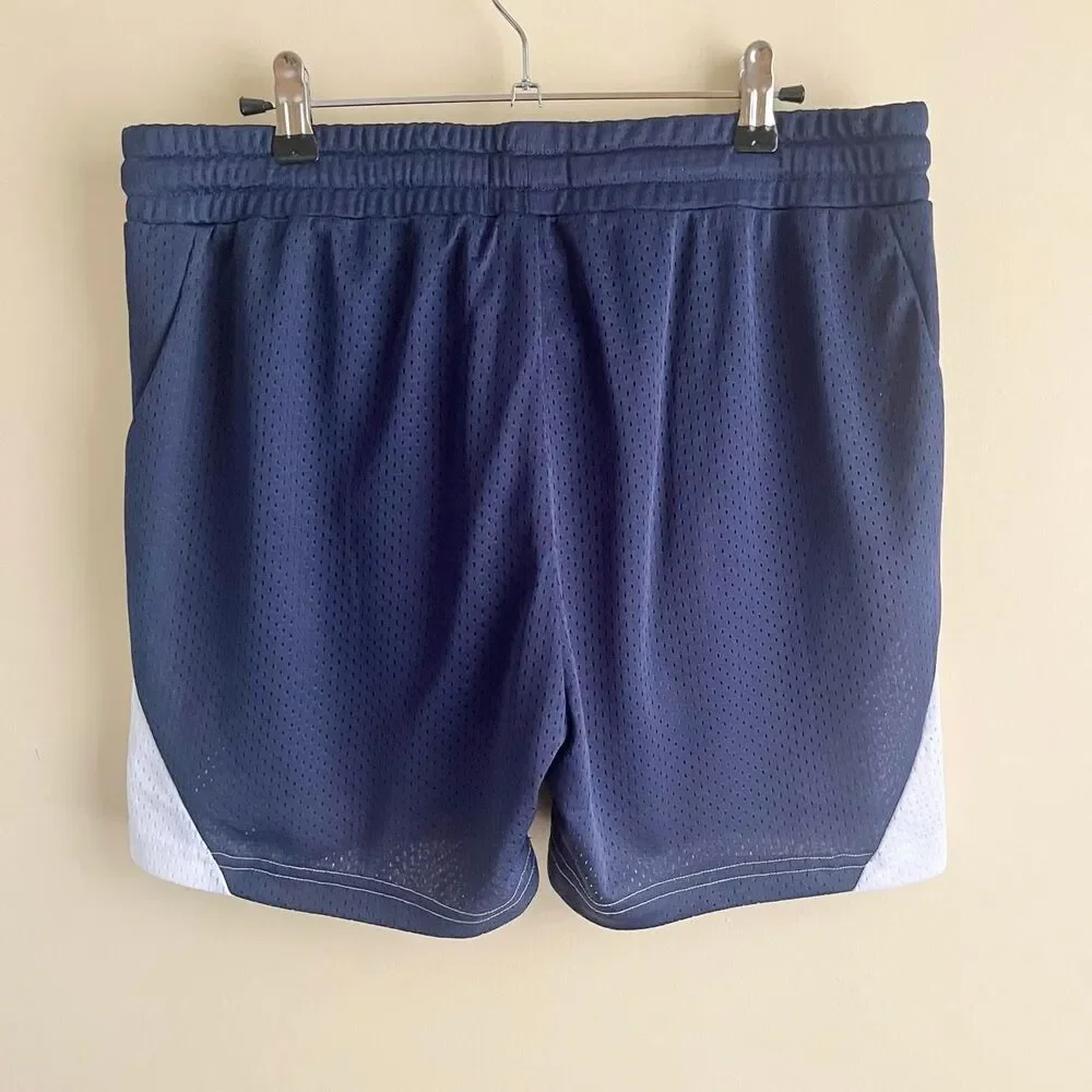 Andrew Christian Shorts Men's XL Blue Red Mesh Gym Athletic Short Inseam 5